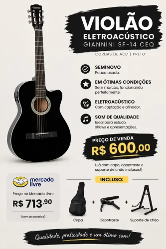 VIOLÃO ELETROACÚSTICO