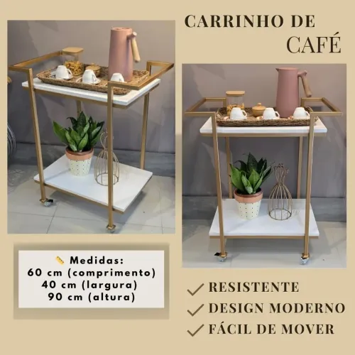 CARRINHO DE CAFÉ  / CARRINHO AUXILIAR