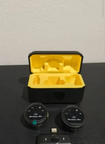  Microfone de Lapela Xiaomi J6 - Áudio Profissional Sem Fio | Perfeito p/ Vídeos e Lives