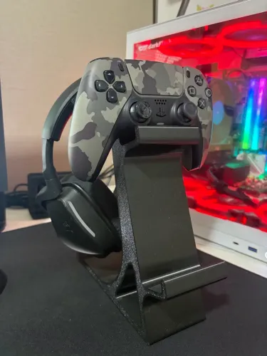 Suporte de controle e headset