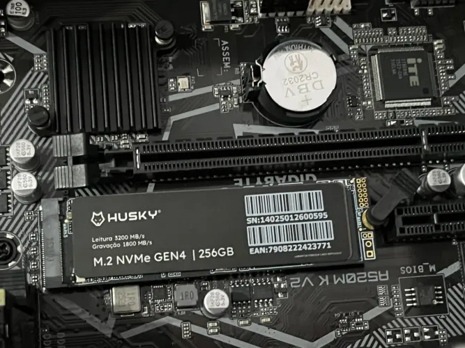 SSD M.2 NVMe GEN4 256 GB HUSKY Leitura 3200MB/s