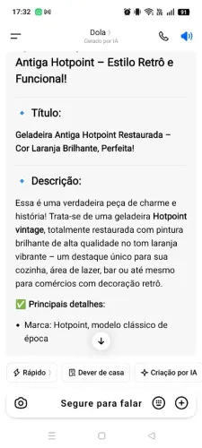 Geladeira retrô marca hotpoint 