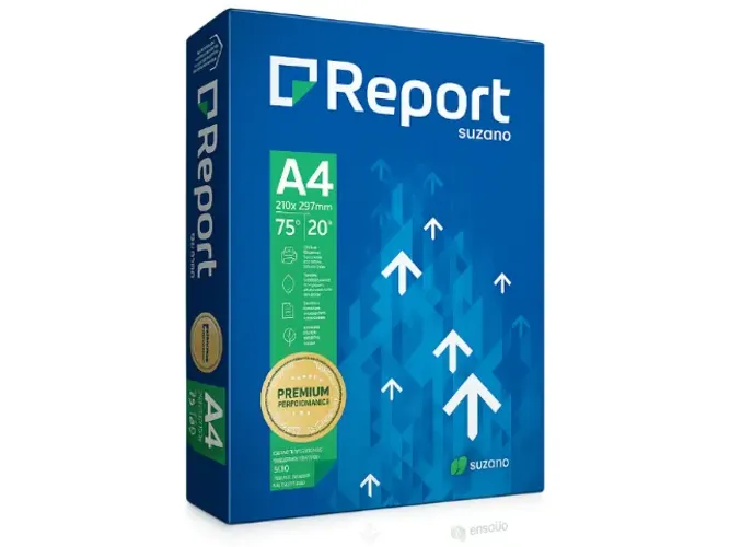 500 Folha de Papel A4 Branco Resma Sulfite 75g Report Chamex para Impressora