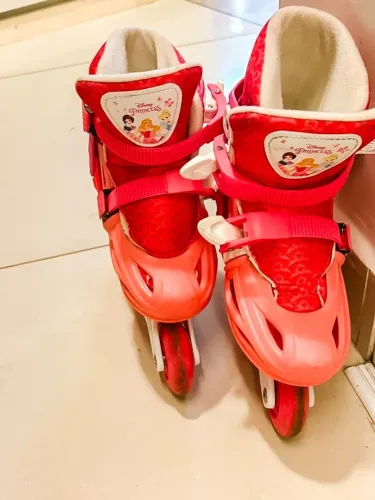Patins infantil rosa princesas 