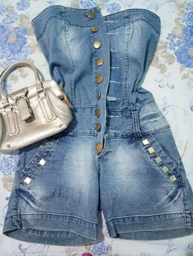 Macaquinho jeans