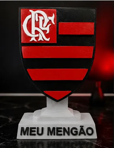 Escudo personalizado do Flamengo | Efeito flutuante | Exclusivo
