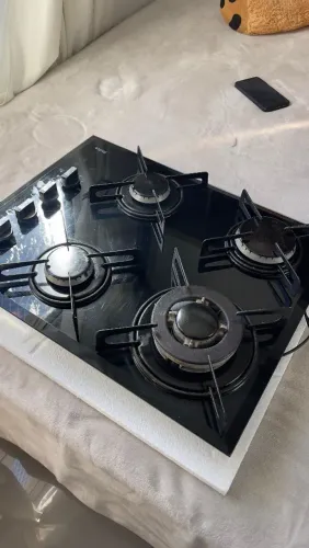 Cooktop 4 Bocas Vidro Temperado Impecável - Modernize Sua Cozinha
