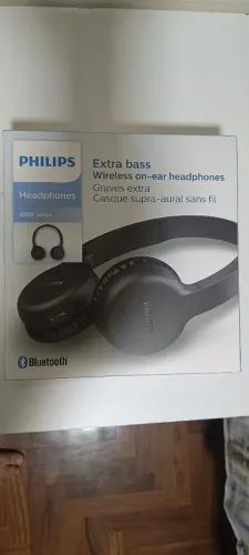 Fone de Ouvido Bluetooth Headphone Sem Fio Philips TAH1205BK 00 - Preto NOVO na caixa .