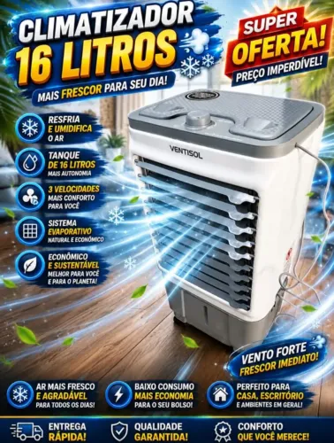 Climatizador novo na promoção