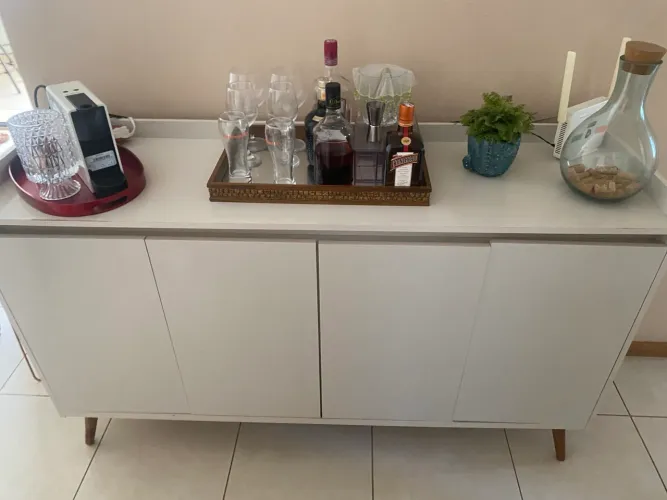 Aparador/Buffet Branco - Excelente Estado - Pituba
