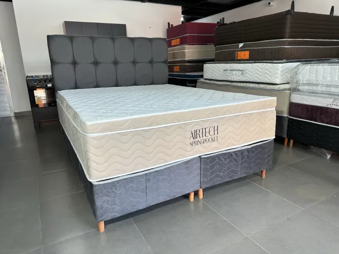 Cama box da Ortobom de molas ensacadas