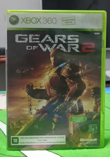 Gears of War 2 Xbox 360 Mídia Física Original NTSC CIB