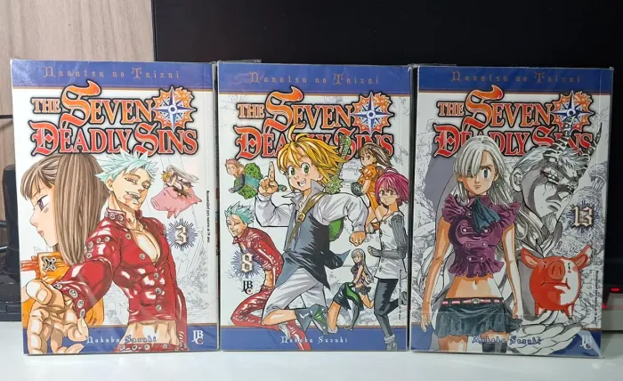 Mangás Nanatsu No Taizai - Volumes 3, 8 e 13.
