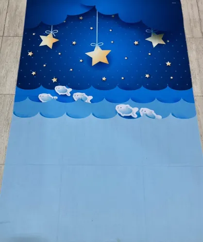 fundo fotográfico infantil estrelas