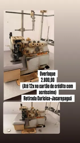 Overloque Industrial Siruba Original Funcionando + Mesa | Confecção