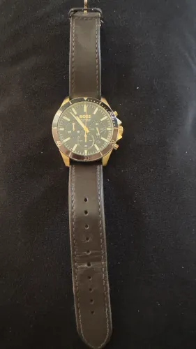 Relógio Hugo Boss Original Cronógrafo Couro - Excelente Estado