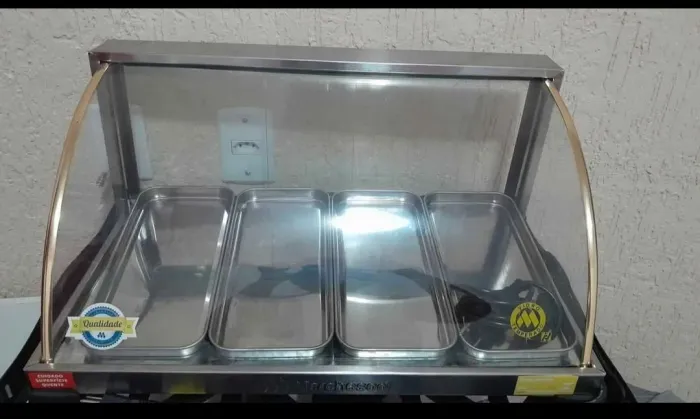 Estufa aquecedora de salgados Marchesoni, em perfeito estado de novo!
