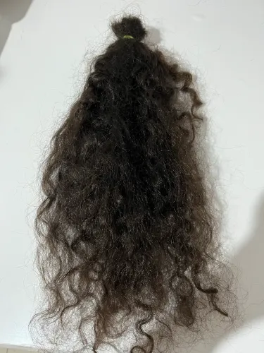 cabelo castanho virgem 51g 50cm