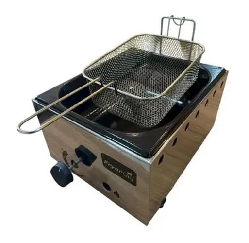 Fritadeira Profissional A Gás Fryer Chef 1 Cuba 5 Litros