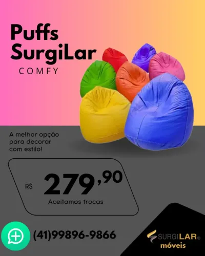 Puffs Comfy a promoção ainda está de pé