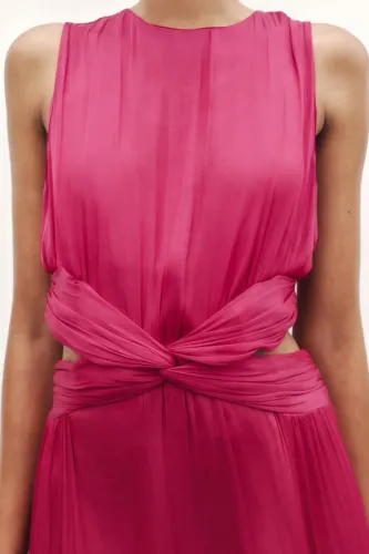 VESTIDO CETIM ZARA
