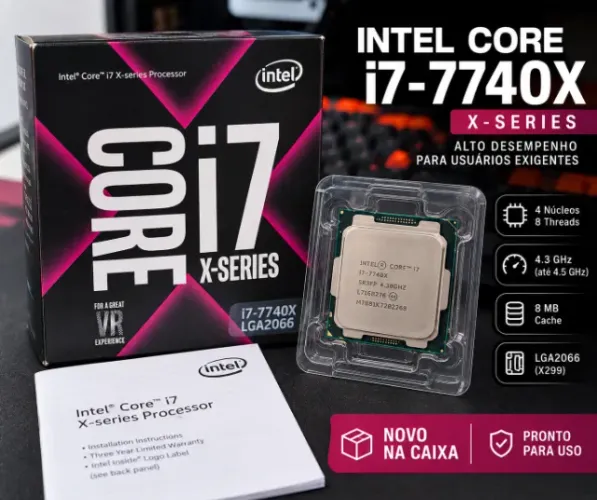 Processador Intel Core i7-7740X 4.5GHz LGA2066 - Novo na Caixa