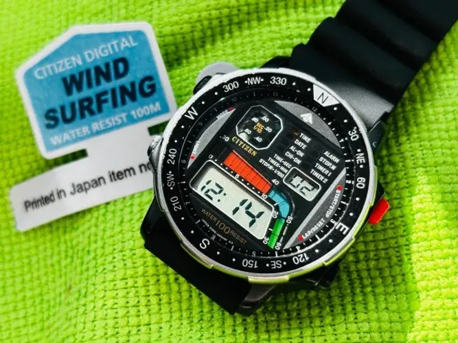 Citizen Windsurf D060 Black Estado De Zero Época Do Aqualand (Usado)