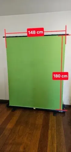 Vendo tela verde retrátil maleta -  Chroma Key