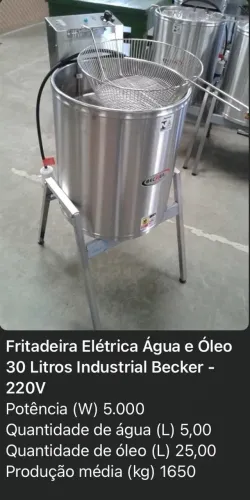 Fritadeira elétrica industrial 
