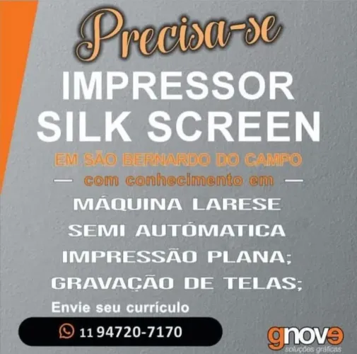 Impressor Silk Screen