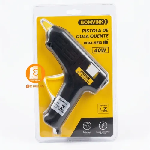 Pistola 40w de Cola Quente para bastão 11mm