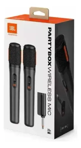 Jbl Partybox Wireless Mic - 2.4ghz Compativel As Partybox. Cor Preto