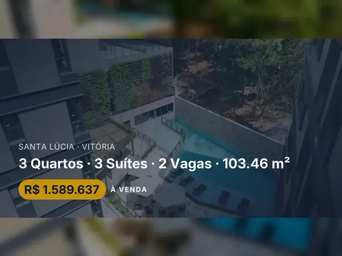 Seu Refúgio em Santa Lúcia: Apartamento com 3 Suítes e Vista Privilegiada
