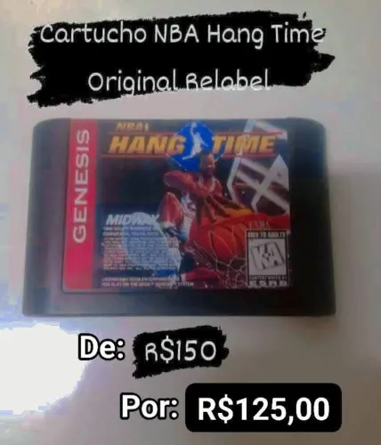 Cartucho loose original NBA Hang Time - Mega Drive