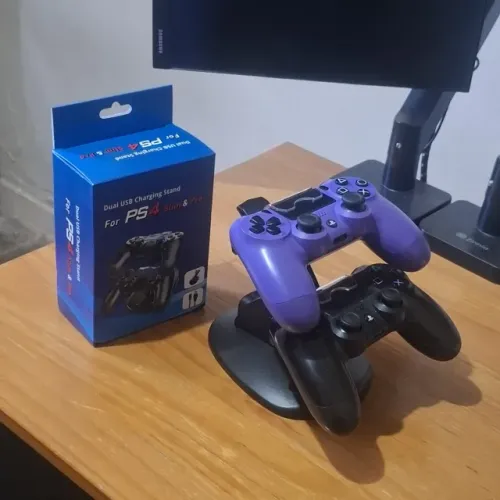 Suporte Carregador Duplo para Controles