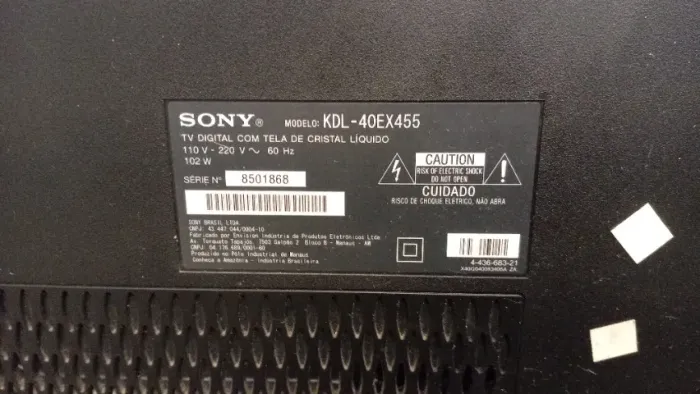Televisão Sony Bravia 40" (Retirada de Peças)