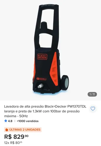 Lavadora alta pressão