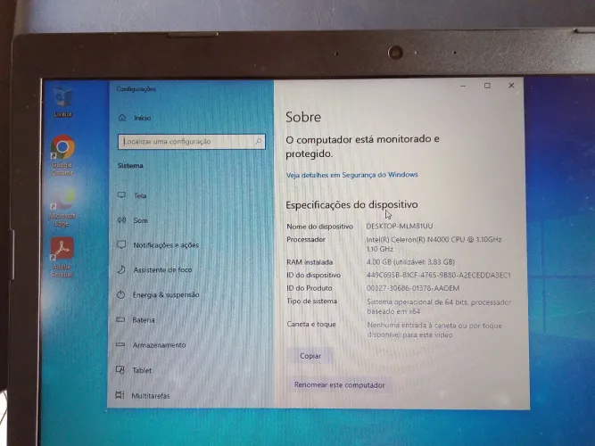 Notebook lenovo