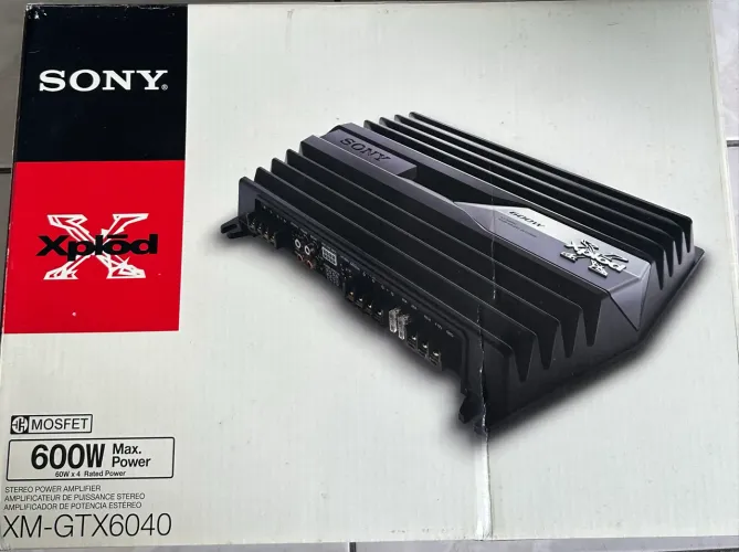 Amplificador Sony Xplod XM-GTX6040 - Novo, Original e SEM USO