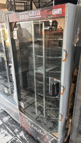 Máquina de assar giratória 120kg nova