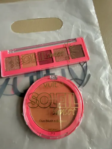 Kit duo Blush Bronzer + Paleta de sombras Vult 