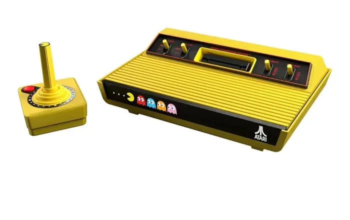 Atari 2600+ Pac Man Edition (Amarelo) + Controle Sem Fio