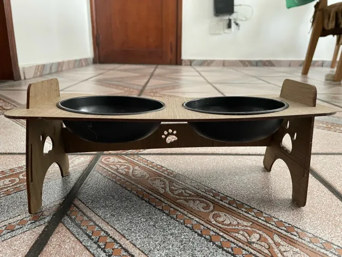 Comedouro e bebedouro para cachorro porte pequeno