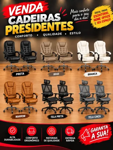 Cadeira de Escritório PROMOÇÃO NOVAS