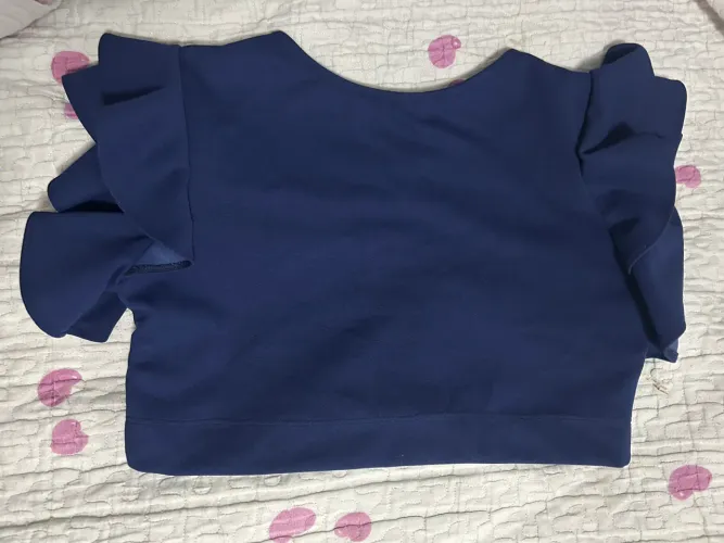 cropped azul marinho 