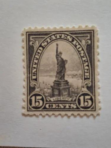 Estátua Liberdade 15c. Antiguidade 1922