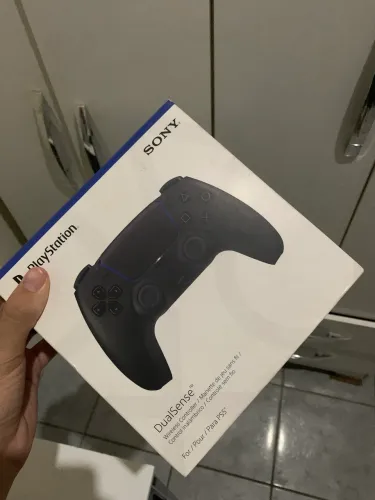 Controle ps5 preto com caixa