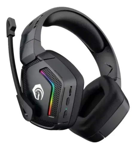 Fone de Ouvido Gamer Bluetooth H?Maston SNS12 RGB com Microfone Estéreo