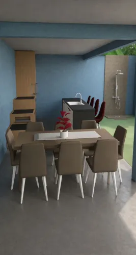 Plantas baixas e projetos de construção em 3D.