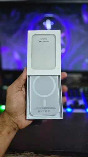 Carregador Portátil 10000mAh Sem Fio Indução Power Bank USB